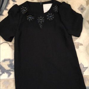 Karta black embellished top